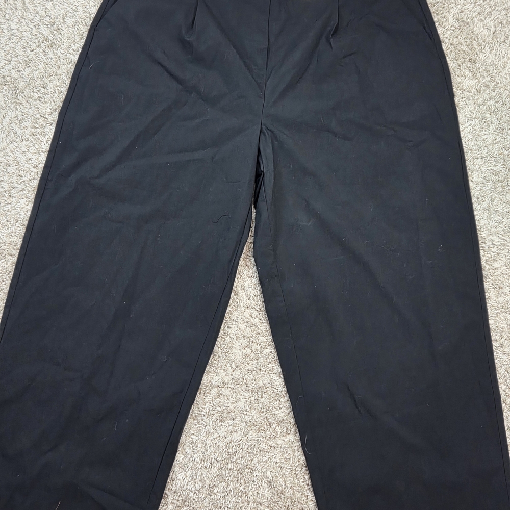 NWT Old Navy Plus Size 22 Black Extra High-Rise Wide‎ Leg Pants Sale